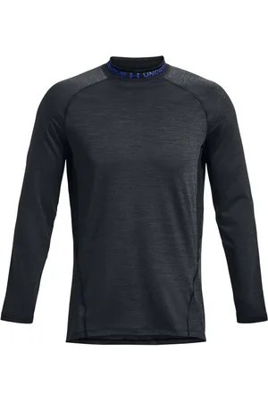 Under Armour Funktionsshirt UA CG ARMOUR TWIST MOCK BLACK/HYPER BLUE-NEPTUNE GREEN - Verkäufer: Sport Ehnert