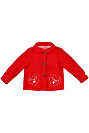 BONDI Strickjacke Mädchen Trachten Fleecejacke 