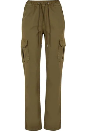 Urban classics Cargohose Damen Ladies High Waist Twill Cargo Pants (1-tlg)