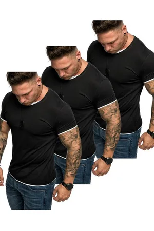 amaci T-Shirt 3. LAKEWOOD 3er-Pack T-Shirts (3er-Pack) Herren Basic Oversize T-Shirt mit Rundhalsausschnitt - Verkäufer: