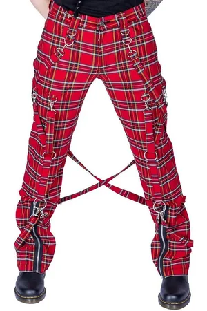 Heartless Stoffhose Midas Tartan Kariert Punk Karo Riemen - Verkäufer: Schompi Trading e.K.
