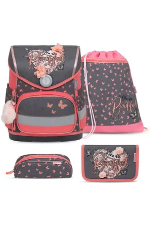Belmil Rucksack Rucksack Compact ergonomisches Schulranzen-Set 4-teilig Bloomy Blossom - Verkäufer: miniHeld ®