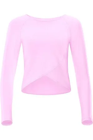 Winshape Langarmshirt Cropped Functional Light and Soft Overlap-Applikation