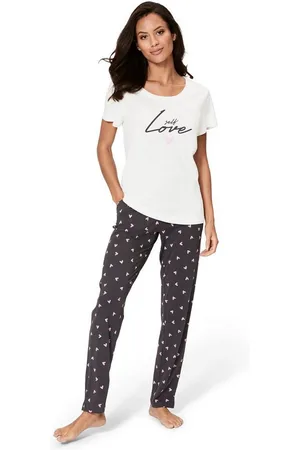 QS by s.Oliver Pyjama (2 tlg) mit Herzchendruck