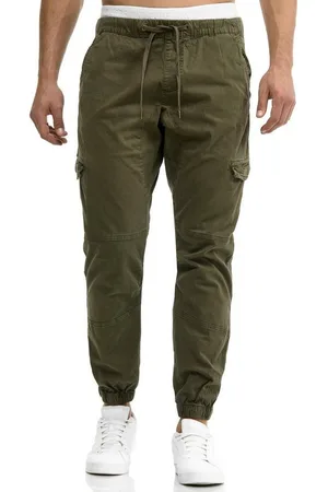 INDICODE Cargohose INLevi mit seitlichen Cargotaschen und elastischen Bündchen