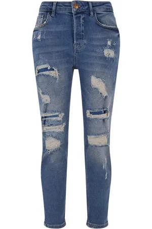 2Y Bequeme Jeans Herren 2Y Destroyed Skinny Cropped Denim