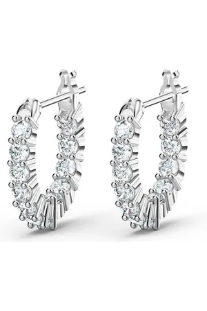 Swarovski Paar Creolen Creolen 5562126/5633866 Vittore Mini, weiss, rhodiniert (kein Set, 2-tlg., inkl. edelm Schmucketui) - Verkäufer: Juwelier-Bacak