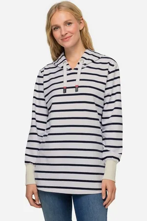 Laurasøn Sweatshirt Hoodie oversized Ringel-Sweat - Verkäufer: Popken Fashion Group