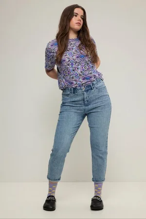STUDIO UNTOLD Funktionshose Mom-Jeans Color-Nähte 5-Pocket Elastikbund Zippfly - Verkäufer: Popken Fashion Group