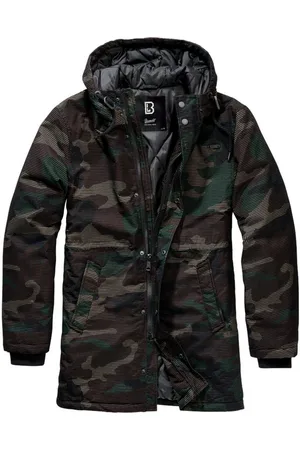 Brandit Wintermantel Herren Grid-Camo Parka