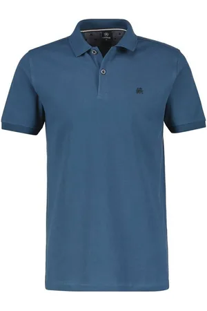 Lerros Kurzarmshirt mit Logostickerei auf der Brust