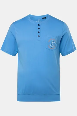 Boston Park T-Shirt Henley Halbarm Bauchfit bis Gr. 84/86 - Verkäufer: Popken Fashion Group