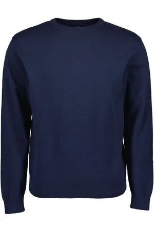 Blue Seven Rundhalspullover Herren Pullover Unifarben aus Baumwolle mit Rundhalsausschnitt - Verkäufer: tomBrook GmbH