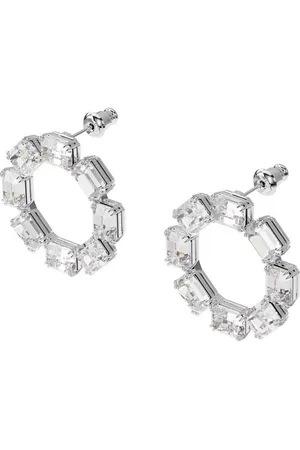 Swarovski Paar Ohrstecker Ohrstecker Millenia 5602780, Kreis, Weiss, Rhodiniert (kein Set, 2-tlg., inkl. edelm Schmucketui) - Verkäufer: Juwelier-Bacak