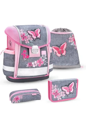 Belmil Rucksack Rucksack ergonomisches Schulranzen-Set 4-Teile "Elegant" mit Brustgurt - Verkäufer: miniHeld ®