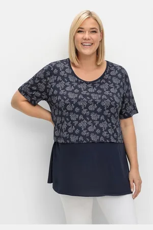 Sheego Umstandsshirt Große Größen in Lagenoptik, mit Stillfunktion