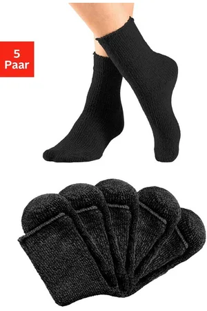 Lavana Kuschelsocken (Packung, 5-Paar) ideal als Bettsocken