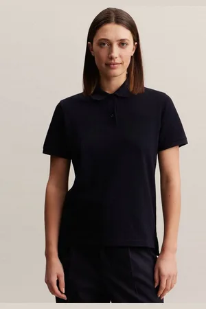 Seidensticker Poloshirt Schwarze Rose Kurzarm Kragen Uni