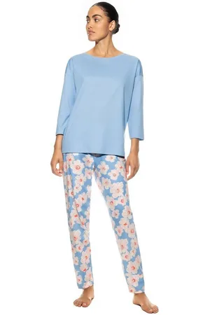 Mey Pyjama Damen Pyjama 7/8 13233 Angel blue (1 Stück, 1 tlg., 1 Stück) - Verkäufer: Mein Style