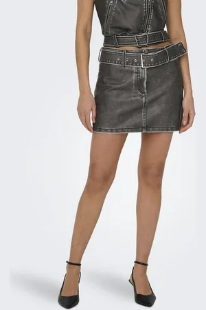 ONLY Minirock ONLELLA FAUX LEATHER LW MINI SKIRT OTW