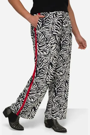 Angel of Style Schlupfhose Hose weit und gerade Zebradruck Seitenstreifen - Verkäufer: Popken Fashion Group