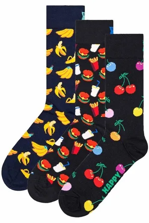 Happy Socks Kurzsocken Unisex Socken 3er Pack Baumwolle (Packung, 3er Pack) - Verkäufer: Yourfashionplace