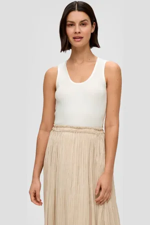 QS by s.Oliver Shirttop Tanktop mit Satin-Detail - Verkäufer: s.Oliver