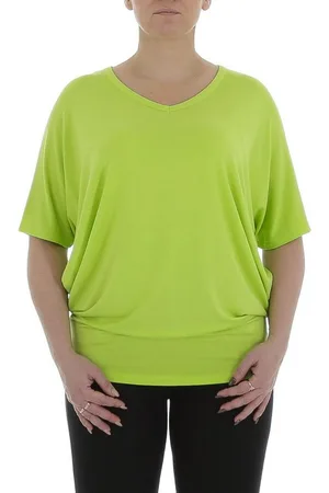 Ital-Design T-Shirt Damen Freizeit (85915843) T-Shirt in Neongrün - Verkäufer: