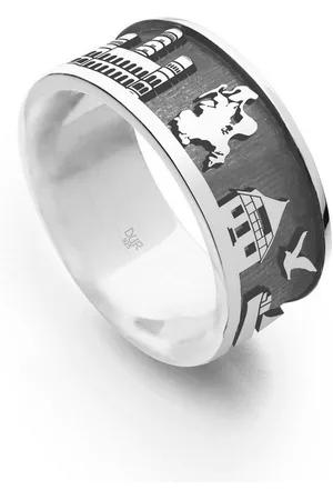 DUR Fingerring Schmuck: Ring "Göhren / Rügen" der Göhrenring 925er Silber, sandlo - Verkäufer: Strandsandschmuck