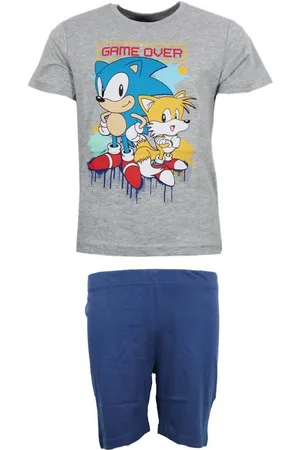 Sonic The Hedgehog Schlafanzug Sega Tails Jungen Kinder Pyjama Gr. 104 bis 134 - Verkäufer: WS-Trend