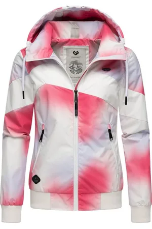 Ragwear Funktionsjacke Nuggie Block Ombre Intl. Übergangsjacke mit auffälligem Batik-Muster
