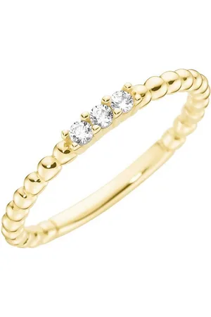 Luigi Merano Goldring in Kugel-Design mit Zirkonia, Gold 375