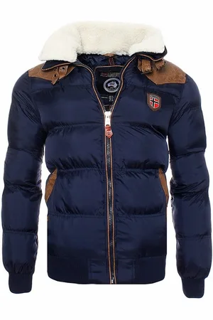 Geographical Norway Winterjacke Designer Herren Winterjacke Abraham Jacke Navy S - Verkäufer: CLEO STYLE