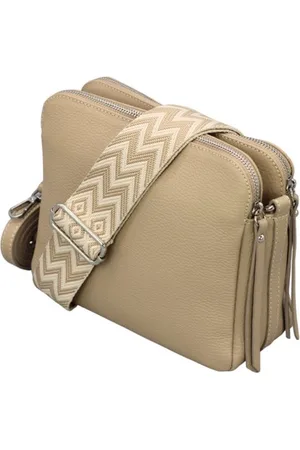 Adel Bags Schultertasche MARA Umhängetasche für Damen, Schultertasche aus Echtleder, hergestellt in Italien, mit 2 Riemen - Verkäufer: