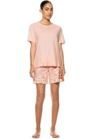 Mey Pyjama Damenpyjama kurz 13227 Powder Peach (1 Stück, 1 tlg., 1 Stück) - Verkäufer: Mein Style