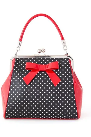 Banned Retro Handtasche Polka Star , Vintage Retro Lack Schleife Henkeltasche - Verkäufer: Schompi Trading e.K.