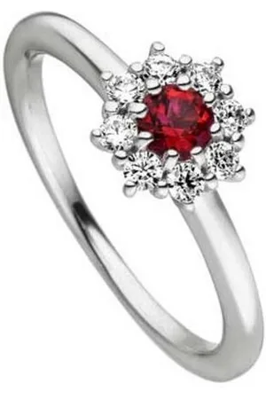 Viventy Fingerring 783401 Ring Damen Rot Topaz Zirkonia Sterling-Silber Gr. 54 - Verkäufer: Karat24