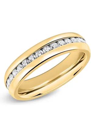 Unique Fingerring Exklusiver vergoldeter Edelstahlring mit Zirkonia in 5mm Breite - Verkäufer: Jewelry GmbH