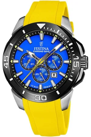 Festina Chronograph Chrono Bike F20642/D, Armbanduhr, Quarzuhr, Herrenuhr, Stoppfunktion, bis 10 bar wasserdicht