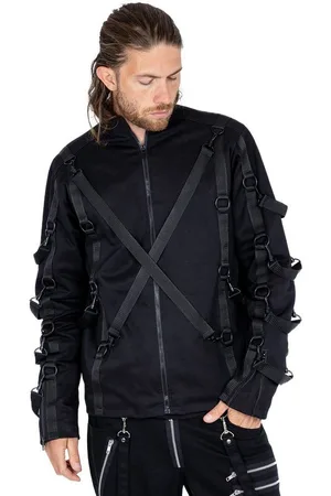 Chemical Black Blouson Bind Me Industrial Gothic Metal Karabiner Riemen - Verkäufer: Schompi Trading e.K.