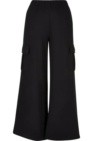 Urban classics Cargohose Damen Ladies Highwaist Wide Leg Cargo Terry Pants (1-tlg)