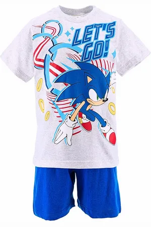 Sonic The Hedgehog Schlafanzug LET´S GO (2 tlg) Jungen Shorty aus nachhaltigen Materialien Gr. 98 - 128 cm - Verkäufer: Starkids Licensed Brands and more