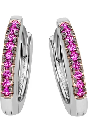 Firetti Paar Creolen Schmuck Geschenk Silber 925 Ohrschmuck Ohrringe, mit Zirkonia (synth)