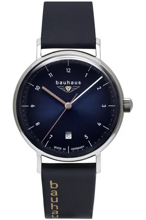 Bauhaus Quarzuhr Lady Damenuhr mit Datum, Made in Germany, 2141-3, elegante Armbanduhr für Damen, 36 mm - Verkäufer: Jäckle Uhrenhandel e.K.