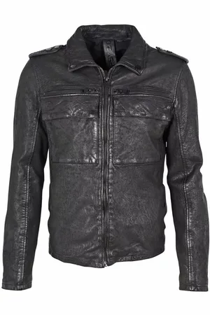 Gipsy Lederjacke Gipsy Herren Lederjacke G2MBrennon SF LCOUNTV Slim Fit Laschen mit Druckknopf an der Schulter - Verkäufer: Finerobe Fashion