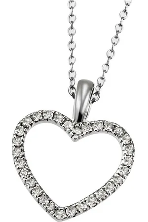 Firetti Kette mit Anhänger Schmuck Geschenk Gold 375 Gold 585 Halsschmuck Halskette Herz, mit Tsavorit, Rubin, Saphir oder Brillanten