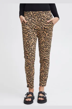 Ichi Stoffhose IHKATE LEOPARD JACQUARD PA Anzughose mit schmalem Bein - Verkäufer: meinemarkenmode