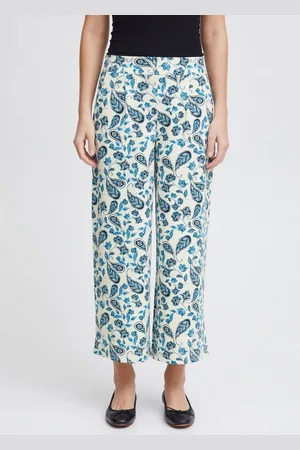 Ichi Stoffhose IHKATE PRINT PA23 Anzughose mit weitem Bein - Verkäufer: meinemarkenmode
