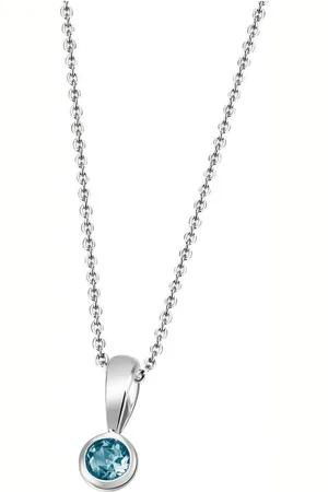 Firetti Kette mit Anhänger Schmuck Geschenk Gold 375 Gold 585 Halsschmuck Halskette Solitär, mit unterschiedlichen Edelsteinen