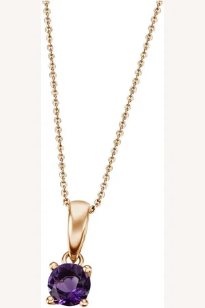 Firetti Kette mit Anhänger Schmuck Geschenk Gold 375 Gold 585 Halsschmuck Halskette Solitär, mit unterschiedlichen Edelsteinen